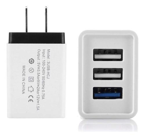 Adaptador Cargador Usb Hudiemm0b Corriente Carga Rapida Qc 3