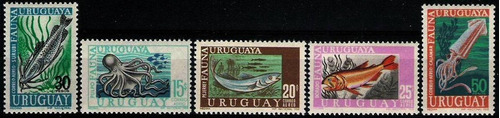 Fauna Marina - Uruguay - Serie Mint