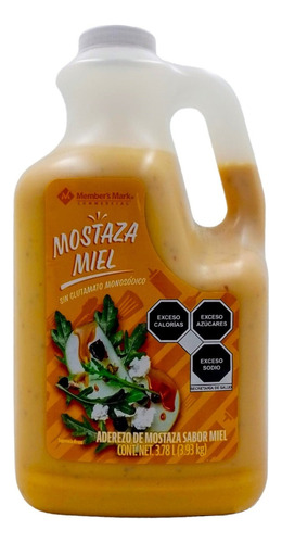 Aderezo Mostaza Con Miel Member's Mark 3.78 L