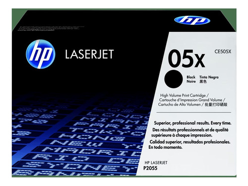 Tóner Hp 05x Negro Alto Rendimiento Laserjet Original