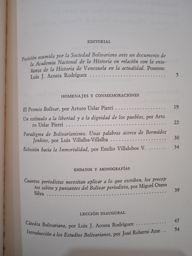 El Gral José Félix Rivas En Revista Sdad Bolivariana (Usado)