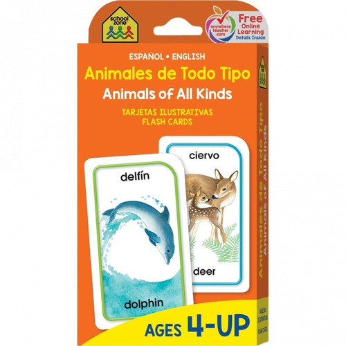 Bilingual Animals Of All Kinds Flash Cards / Comercial Greco