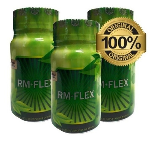 Rm + Flex 30 Capletas Con 850mg (3 Frascos) Envio Full