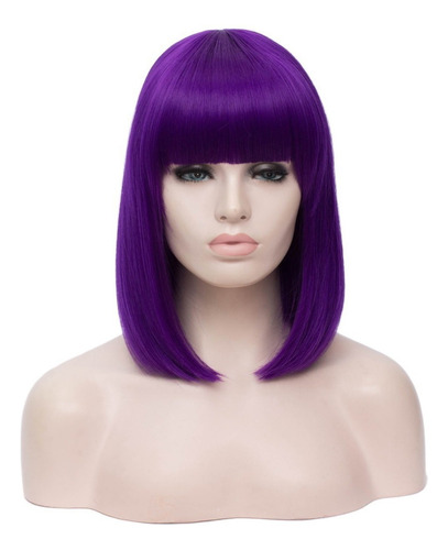 2025 Bob Peluca Cabello Lacio For Mujer Dama 14 Púrpura De