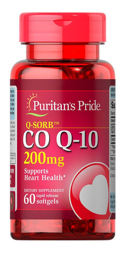 Coenzyme Co Q-10 200 mg Puritans Pride 60 cápsulas blandas 2 unidades