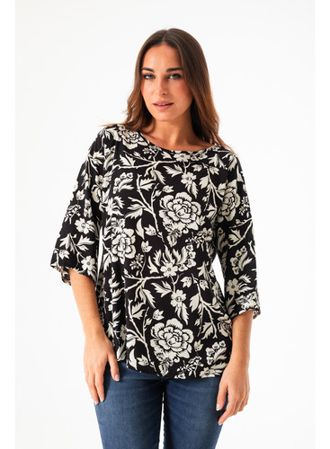 Blusa Estampada De Fibrana Maya