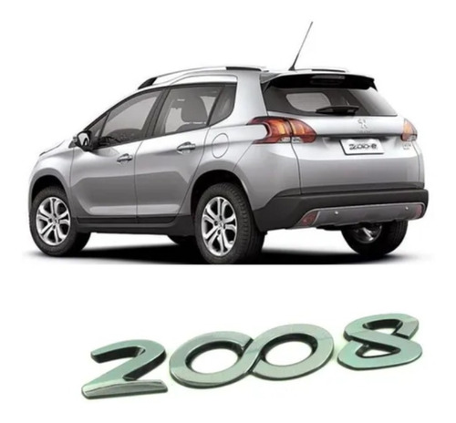 Emblema 2008 Porta Mala Peugeot