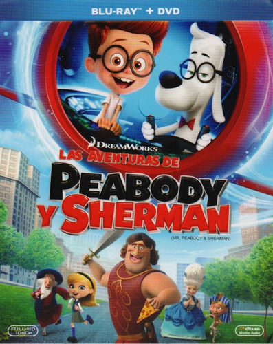 Las Aventuras De Peabody Y Sherman Pelicula Blu-ray + Dvd