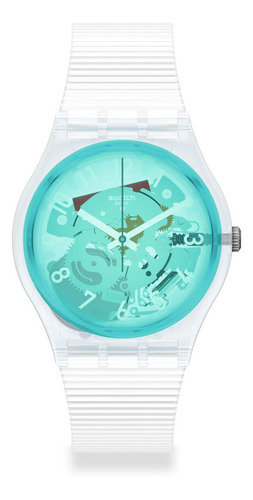 Reloj Swatch Retro-bianco Gw215 Color De La Correa Transparente Color Del Bisel Transparente Color Del Fondo Transparente
