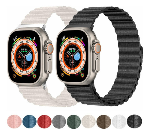 Correa Magnética For Apple Watch Band 8 7 Se 6 5 4 3