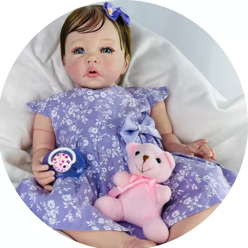 Boneca Bebe Reborn Original Recem Nascido Enxoval Linda