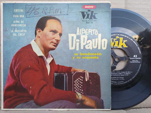Alberto Di Paulo - Cristal - Vida Mia - Ep Vinilo Tango 1961