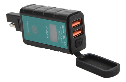 Cargador Usb Dual De La Motocicleta Teléfono Impermeable Mul