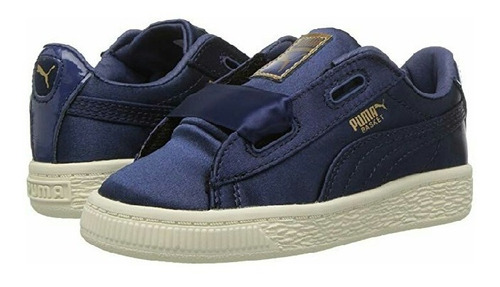 tenis puma basket heart azul