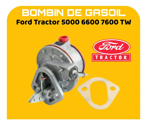 Bombín De Gasoil Para Ford Tractor 5000 6600 7600 Tw