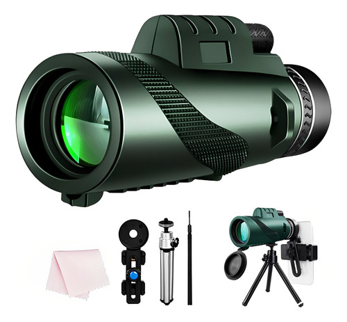 Z Telescopio Monocular Hd + Tripode + Soporte Celular Regalo