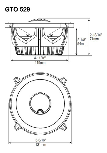 Altavoz Jbl Gto609c 2 Vías 270 W 3 Ohm 92 Db 2500 Hz