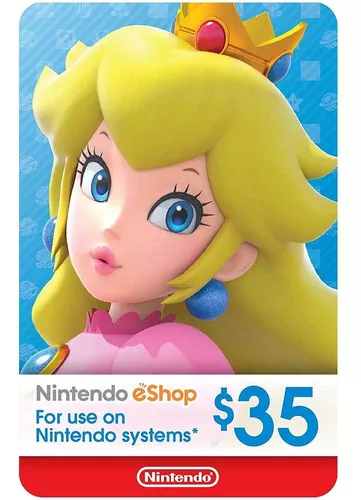 Cartão Nintendo Switch 3ds Wii U Eshop Card Usa 5 Dólares