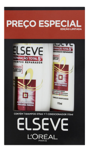 Kit C/ 4 Shampoo 375ml + Condicionador 170ml Reparador