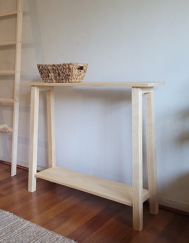 Imagen 8 de 10 de Mesa Arrimo Madera Rústica Modelo Tanu Color A Elección