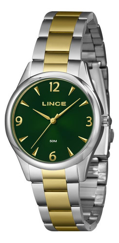 Relógio Lince Feminino Bicolor 36mm - Analógico - 50m Água