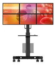Comprar Soporte Para Monitor Seis Pantalla Piso Carrito Movil Host