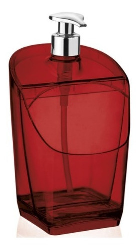 Dispenser Detergente + Compartimento Esponja Vermelho Transl