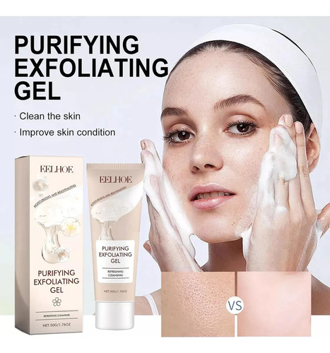 - Gel Exfoliante Purificante, Exfoliante Facial Para Rostro