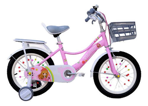 Bicicleta De Niña Rodado 20  Rosa - Violeta - Mini Isamilma