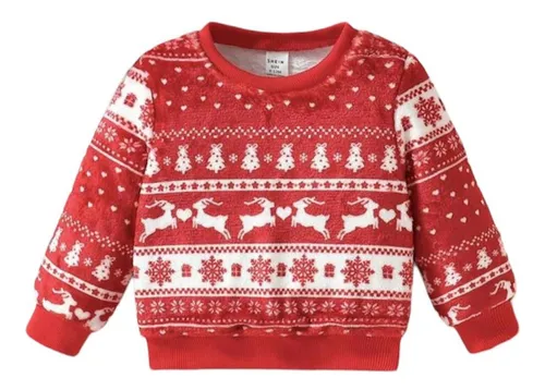 comprar Sudadera Para Bebé Calientita Navideña Renos Navidad Suave