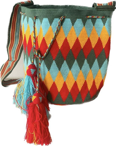 Bolso Wayuu Pieza Artesanal Única- Tamaño Grande