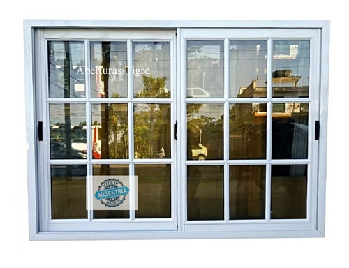 Ventanas Aluminio 150x90 Con Mosquitero + Reja +persiana Pvc