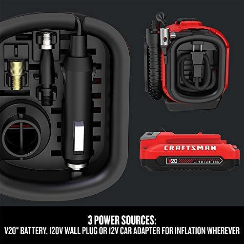 Inflador Craftsman V20, Solo Herramienta (cmce520b), Rojo