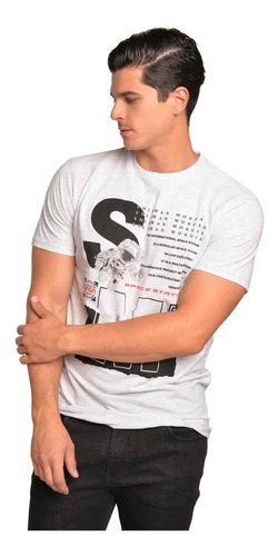 Imagen 3 de 5 de Playera Hombre Estampada Nasa
