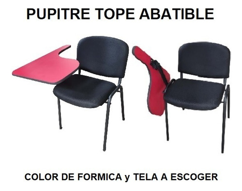 Pupitre Con Brazo Abatible. Color Laminado A Escoger