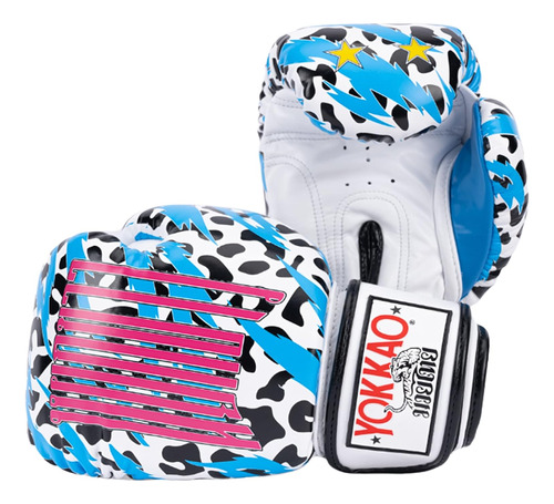 Guantes De Boxeo Yokkao 10 Oz Animalier Blanco