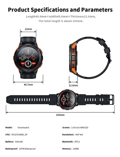 Relojes Inteligentes Amoled Llamada Bluetooth Para Hombres