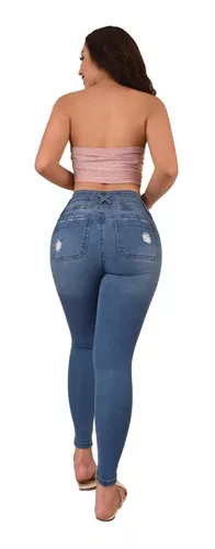 Jeans Dama Pantalones Mujer Ajuste Cintura Levanta Gluteos