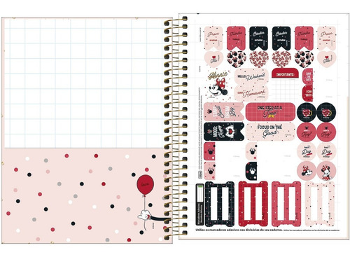 Caderno Colegial 1mat. Minnie 80 Fls - Tilibra