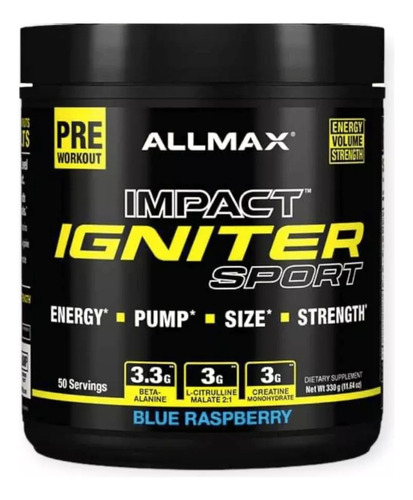 Pre Entreno Impact Igniter Sport 50 Servicios - Allmax