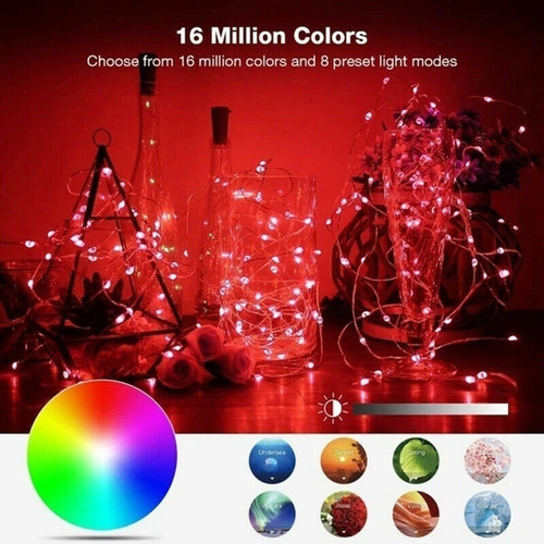 Imagen 7 de 8 de Cadena De Luces Led Blink Christmas, Control Remoto, 30 M