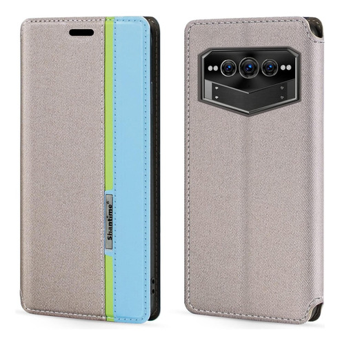 Shantime Carcasa Cuero Multicolor Case Para Doogee V Max