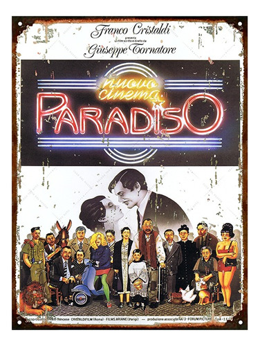 Cartel De Chapa Afiche Cine Cinema Paradiso P910