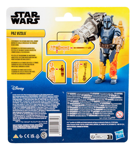 Figura de acción de Paz Vizsla Star Wars Epic Hero Series +4 años