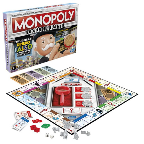  Juego De Mesa Hasbro Monopoly Decodificador +8 Años 