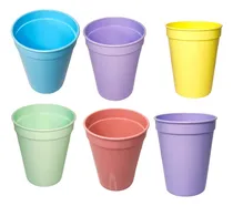 Comprar Vaso Clásico Chico 380 Cc Reutilizable 100 Unid. Plastic-art Color Vaso Reutilizable