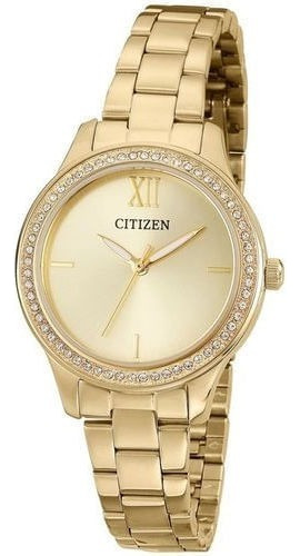 Relógio Citizen Feminino Dourado El3082-55p/tz28333g