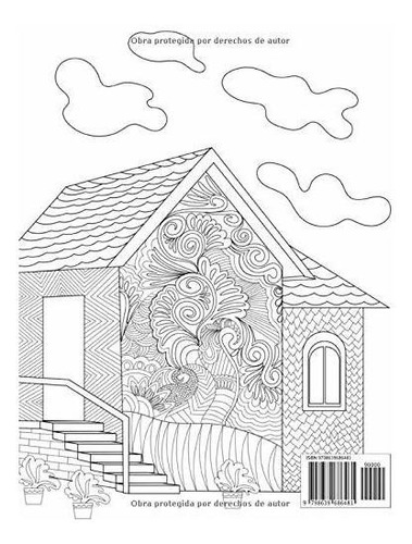 Libro : Casas Mandalas Libro Para Colorear Para Adultos Y..