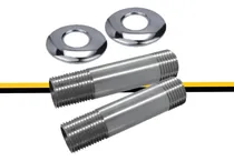Comprar Kit 2 Niples Y 2 Rosetas Acero Para Radiador E