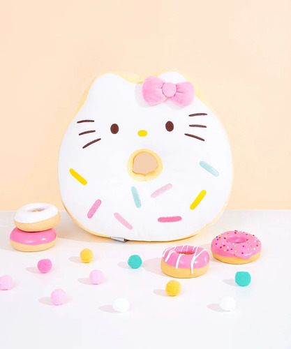 Peluche Gato Pusheen Y Hello Kitty Dona Plush Especial Gund Color Rosa Pálido